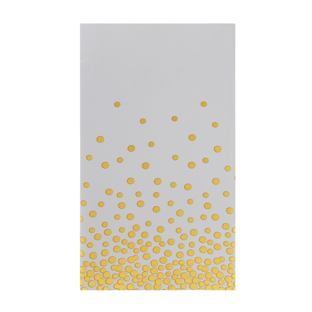 Скатерть одноразовая тм Fntastic, 136*180 см, 2,1 мкм, пластиковая пленка, фольгированный слой, арт.№ 530-395