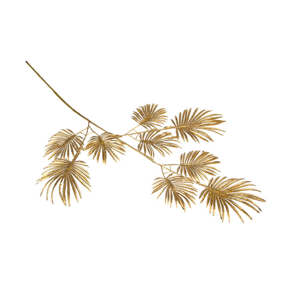LADECOR Ветка декоративная, пластик, цвет золото, 76 см, арт.№ 409-146