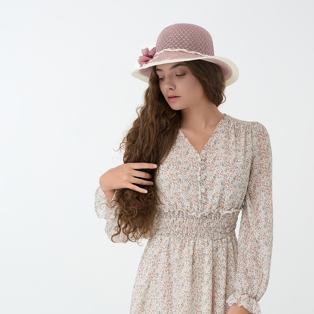 GALANTE Шляпа женская, р.58, 100% полиэстер, сиреневый, ВЛ25-29, арт.№ 314-927