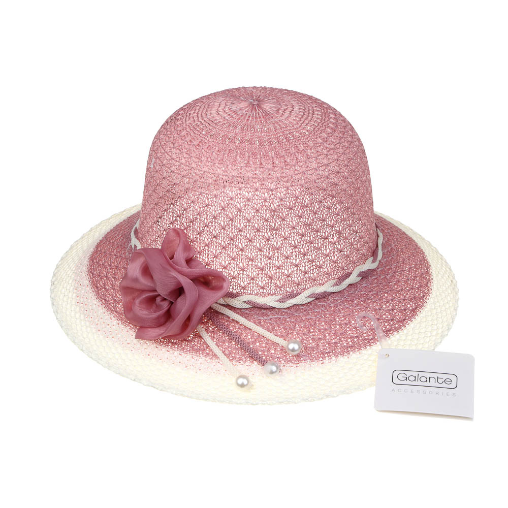 GALANTE Шляпа женская, р.58, 100% полиэстер, сиреневый, ВЛ25-29, арт.№ 314-927