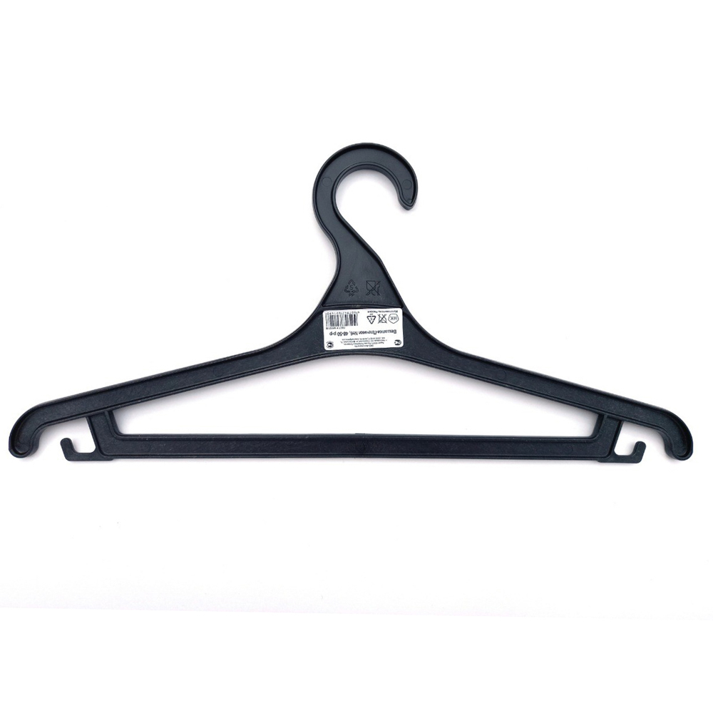 Вешалка для одежды, пластик, р.48-50, черная, арт.№ 456-081