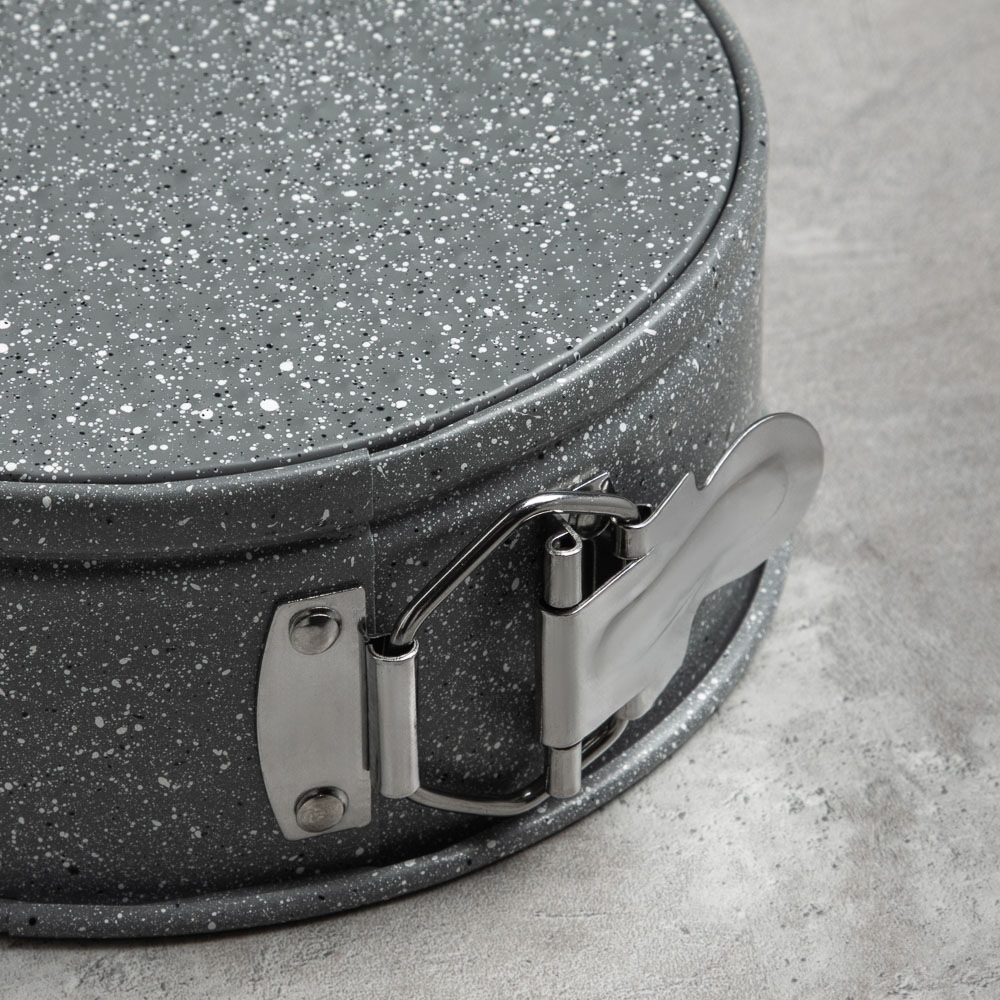 SATOSHI Буко Форма для выпечки круглая разъемная, угл.сталь, 24х6,5см, антиприг. покрытие "Мрамор", арт.№ 849-190