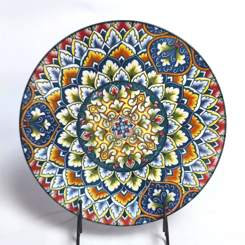 Блюдо 25х25х2,5см, тм MILLIMI Ориентал, керамика, арт.№ 824-318