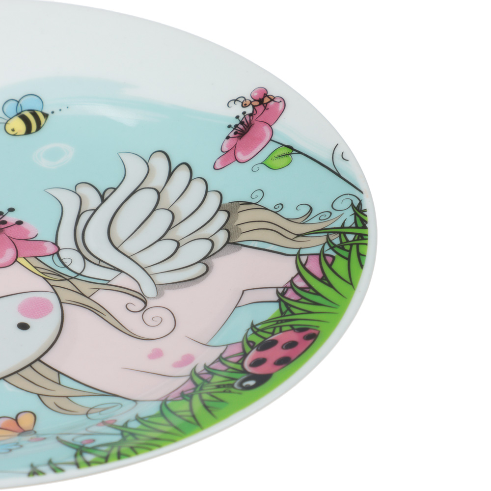 Набор посуды 3пр, тм MILLIMI Единорог, фарфор, арт.№ 829-235