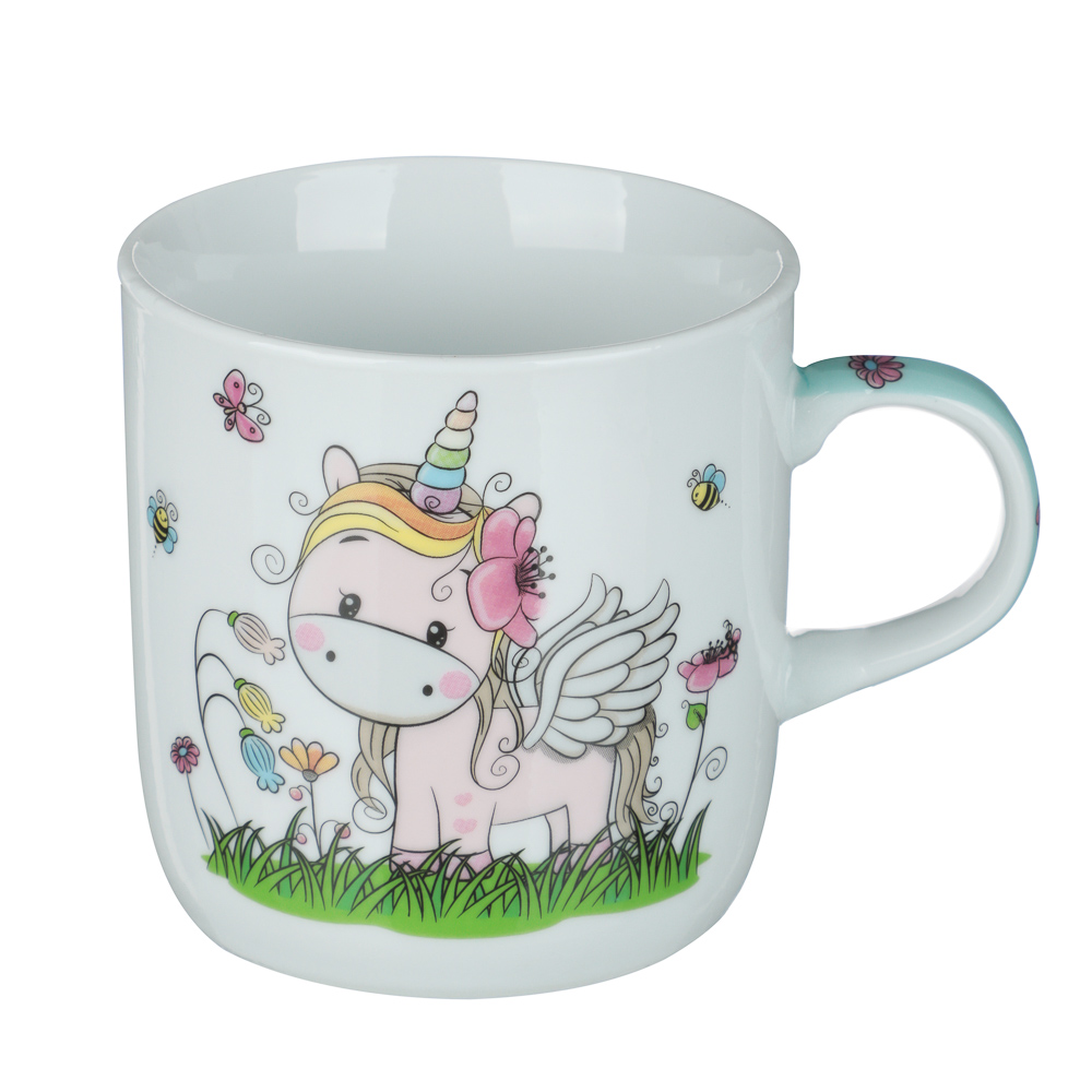 Набор посуды 3пр, тм MILLIMI Единорог, фарфор, арт.№ 829-235