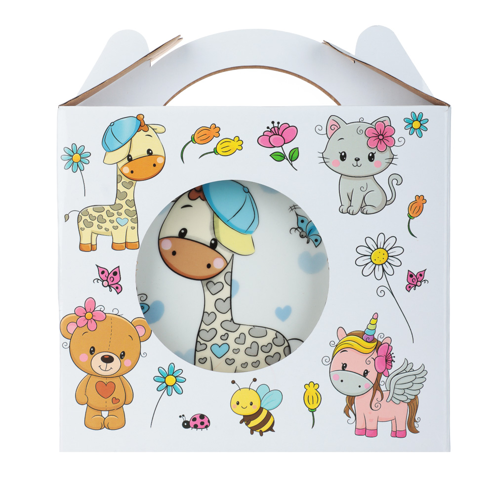 Набор посуды 3пр, тм MILLIMI Жираф, фарфор, арт.№ 829-236