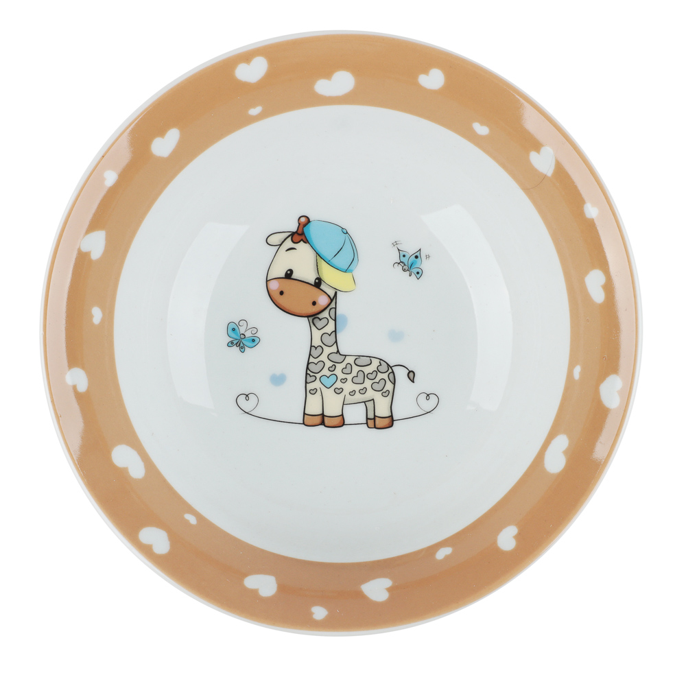 Набор посуды 3пр, тм MILLIMI Жираф, фарфор, арт.№ 829-236