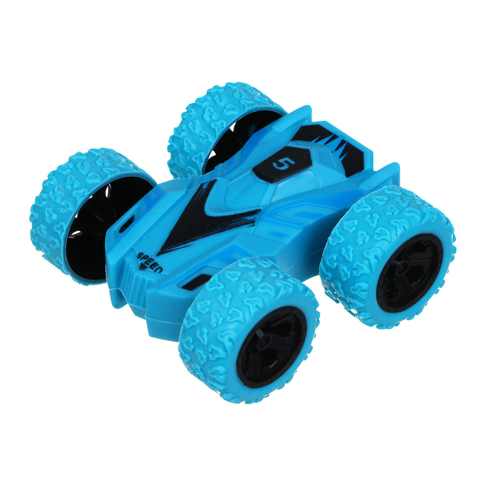 ИГРОЛЕНД Машинка "Трюкач", разворот, инерция, ABS, TRP, металл, 8х3,6х7,5 см, 4 дизайна, арт.№ 292-407