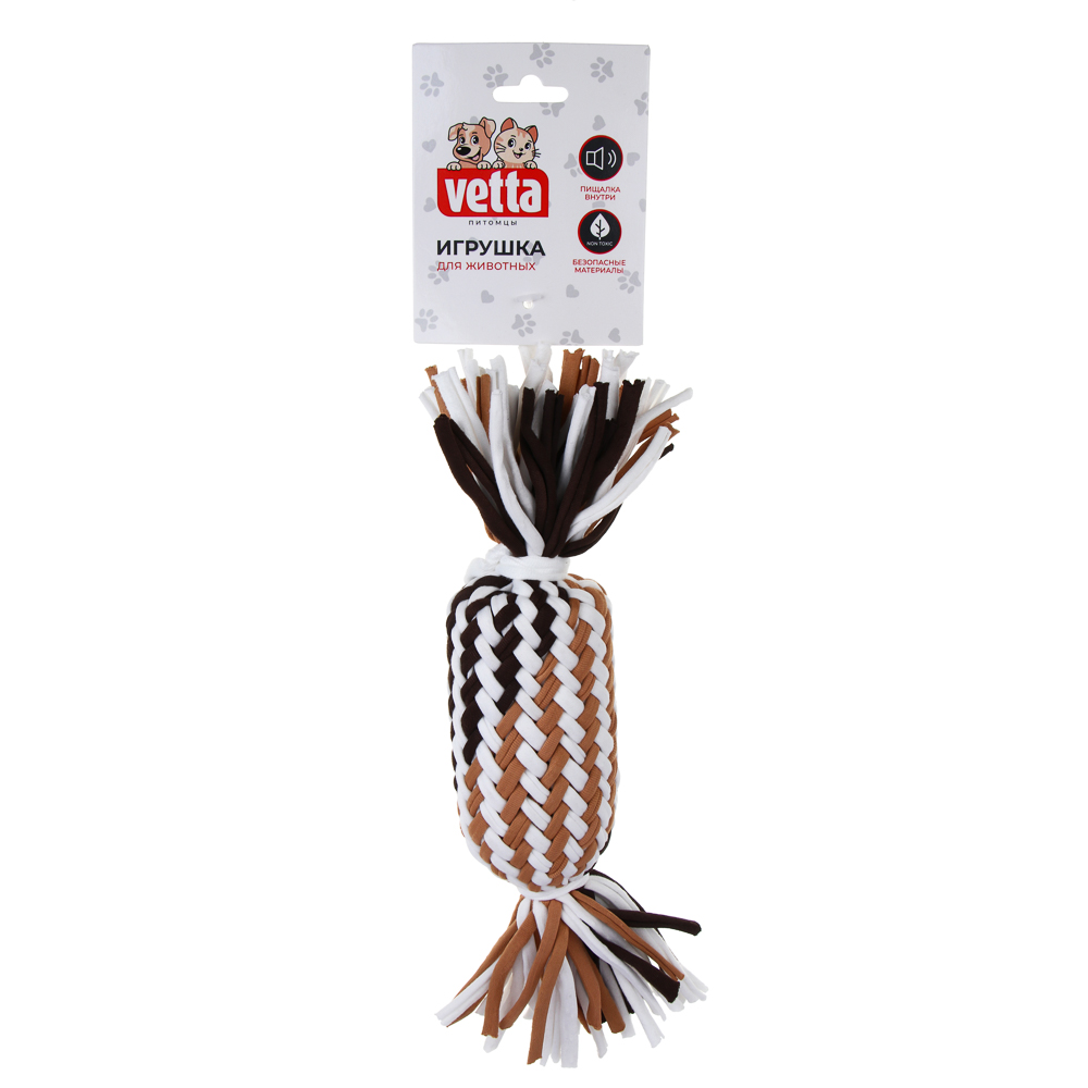 VETTA Игрушка для домашних животных, хлопок, ПВХ, 11х5,5 см, арт.№ 273-101