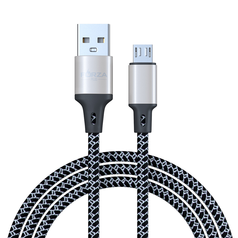 FORZA Кабель для зарядки Футбол Micro USB, 1м, 2А, 2 цвета, пакет арт.  470-073 купить в г. Волгоград - MPR-SHOP.RU