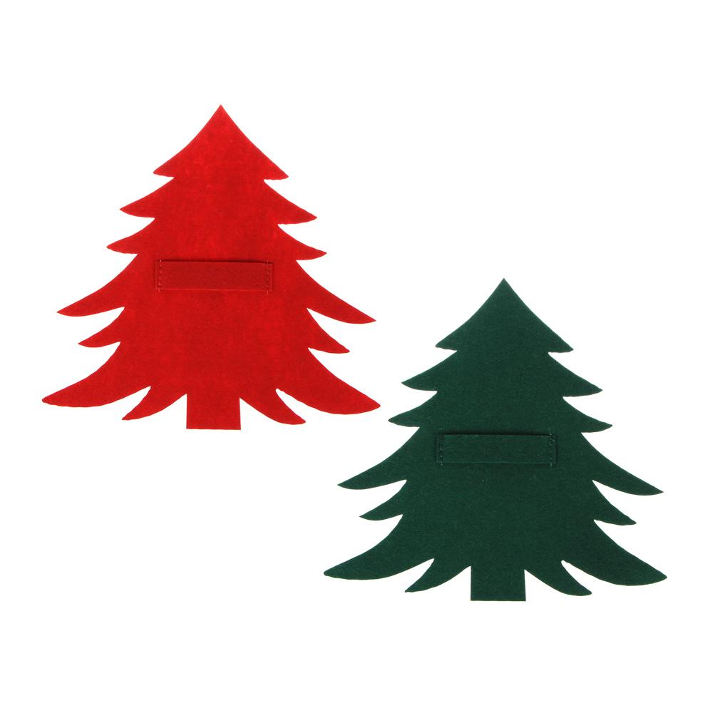 PROVANCE Шотландка Подставка фетровая под столовые приборы, 2шт в комплекте, 100% полиэстер, 2 цвета, арт.№ 492-020