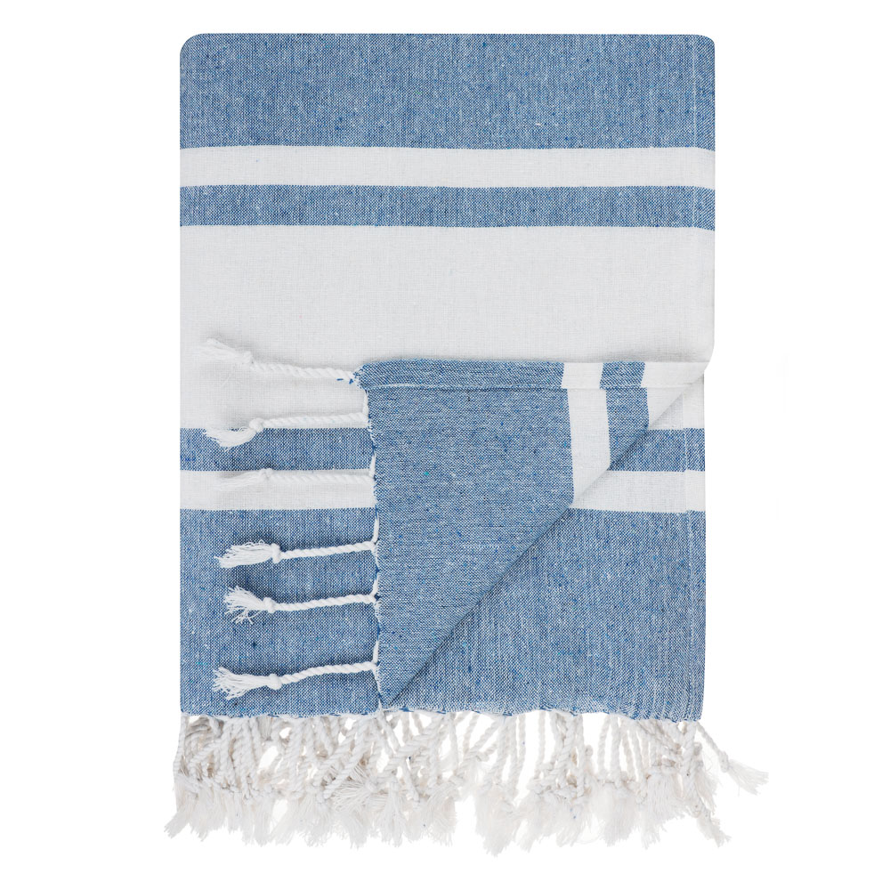 PROVANCE Саммер Покрывало для отдыха 180х170см, 75% хлопок 25% полиэстер, синий, арт.№ 496-032