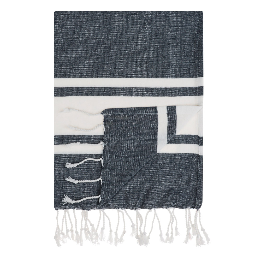 PROVANCE Саммер Покрывало для отдыха 180х170см, 75% хлопок 25% полиэстер, серый, арт.№ 496-033