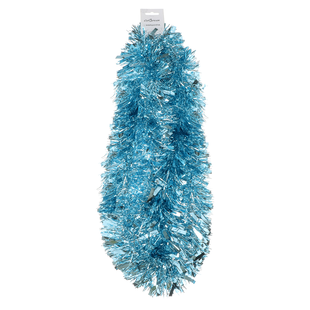 СНОУ БУМ Мишура 10x200см, ПЭТ, голубая, 26-332, арт.№ 377-635