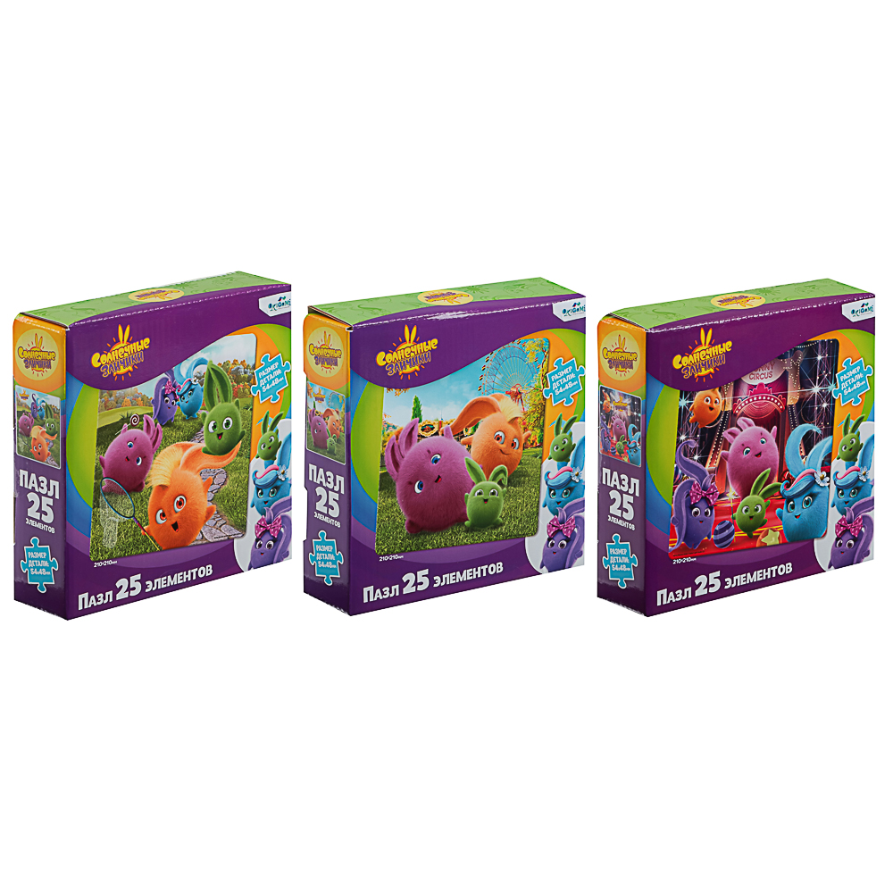 Солнечные зайчики Пазл 25 элементов, 15х4х15 см, арт.№ 285-266