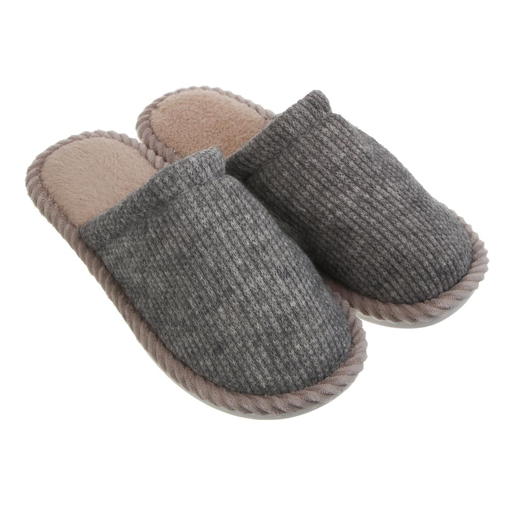 Обувь домашняя, размер 44-45, цвет серый, #3, арт.№ 299-259