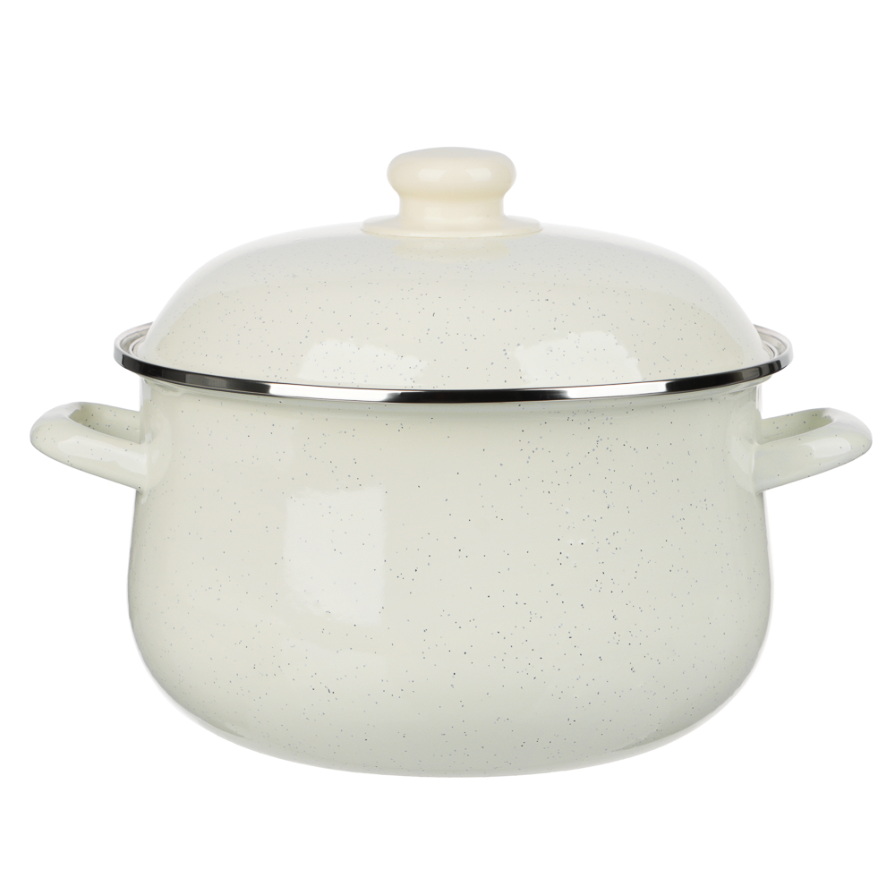 Кастрюля эмалированная VETTA Айвори, 24см, 5л, индукция — купить в МПР Кастрюля эмалированная VETTA Айвори, 24см, 5л, индукция, арт.№ 894-568