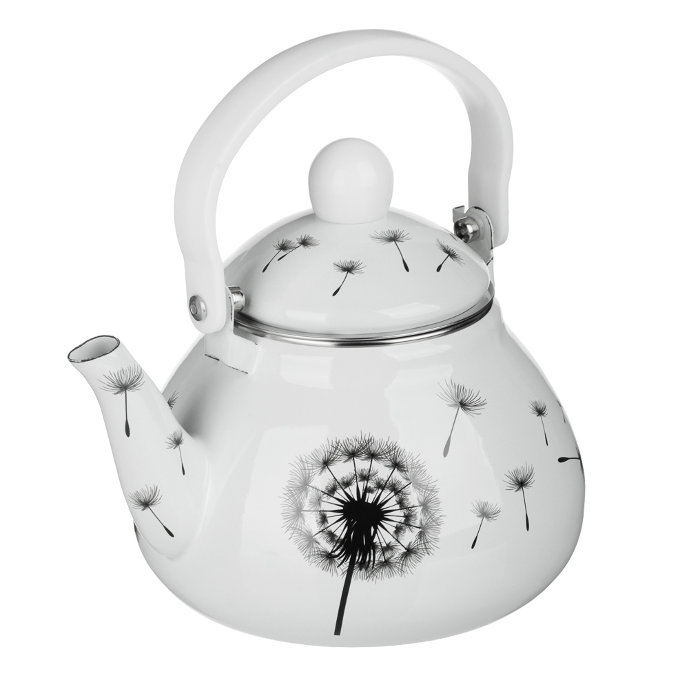 Чайник эмалированный VETTA Одуванчик, с ситом, 1,5л, индукция, арт.№ 894-569