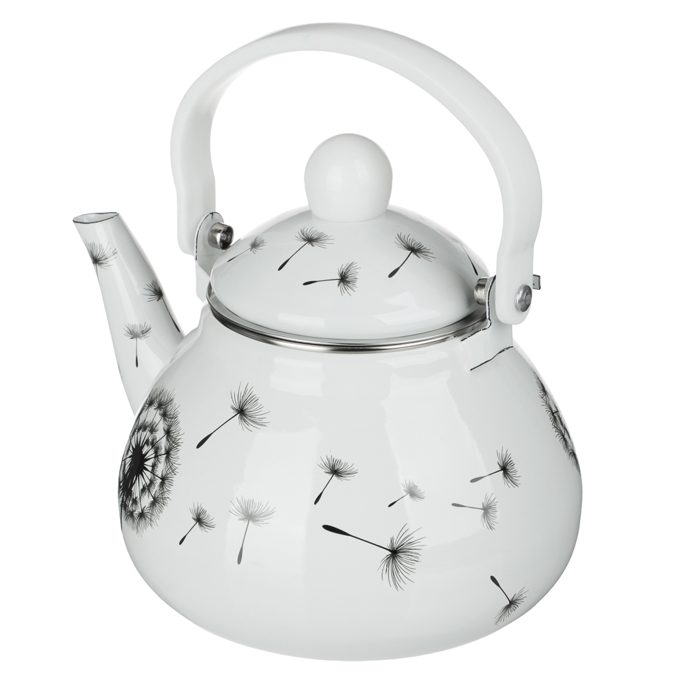Чайник эмалированный VETTA Одуванчик, с ситом, 1,5л, индукция, арт.№ 894-569