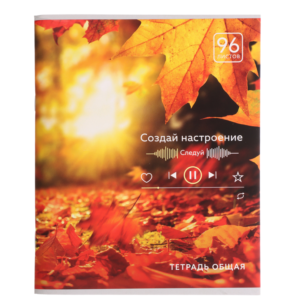 Тетрадь общая 96 листов в клетку ClipStudio, БЕЛЫЕ ЛИСТЫ, обложка картон, скрепка, 4 дизайна, арт.№ 578-158