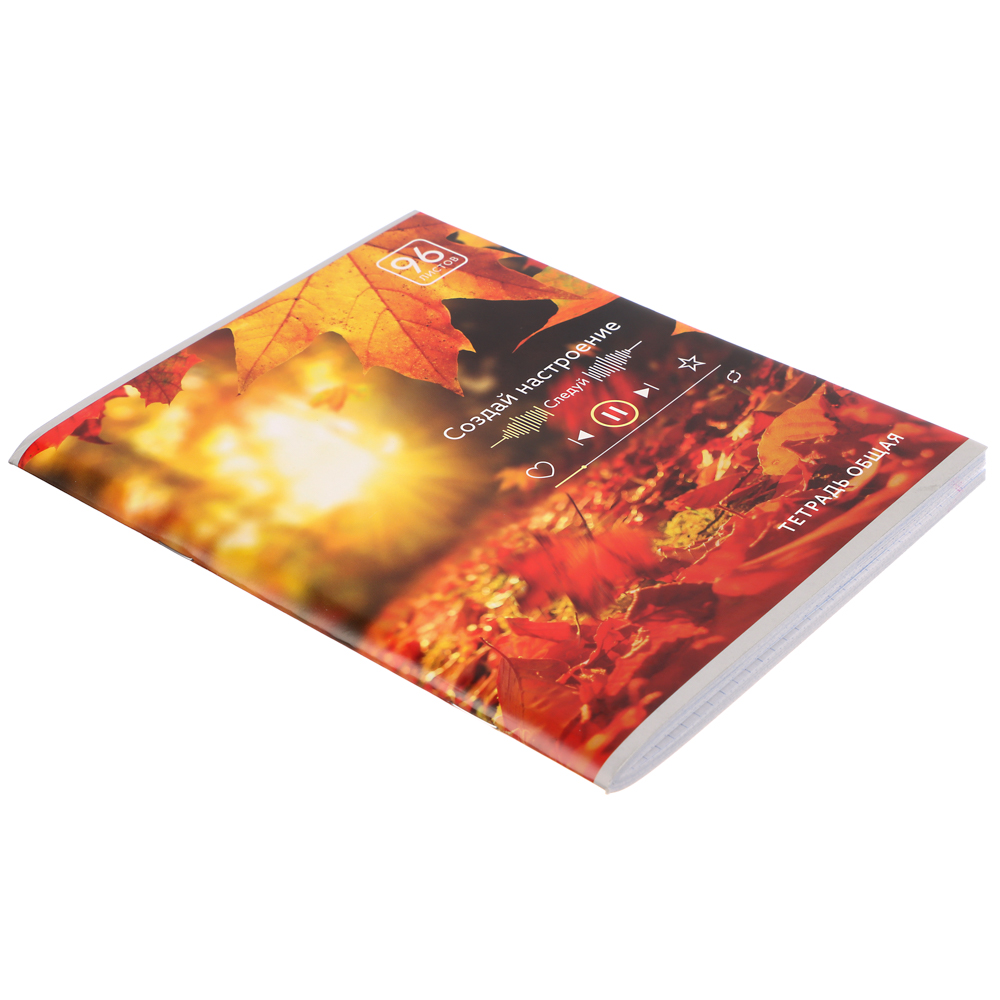 Тетрадь общая 96 листов в клетку ClipStudio, БЕЛЫЕ ЛИСТЫ, обложка картон, скрепка, 4 дизайна, арт.№ 578-158