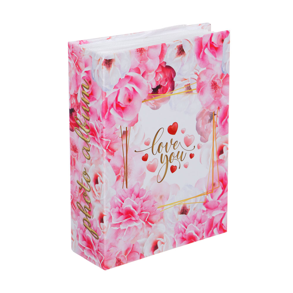 Фотоальбом на 100 фото, 10x15 см, картон, Любовь, арт.№ 401-044