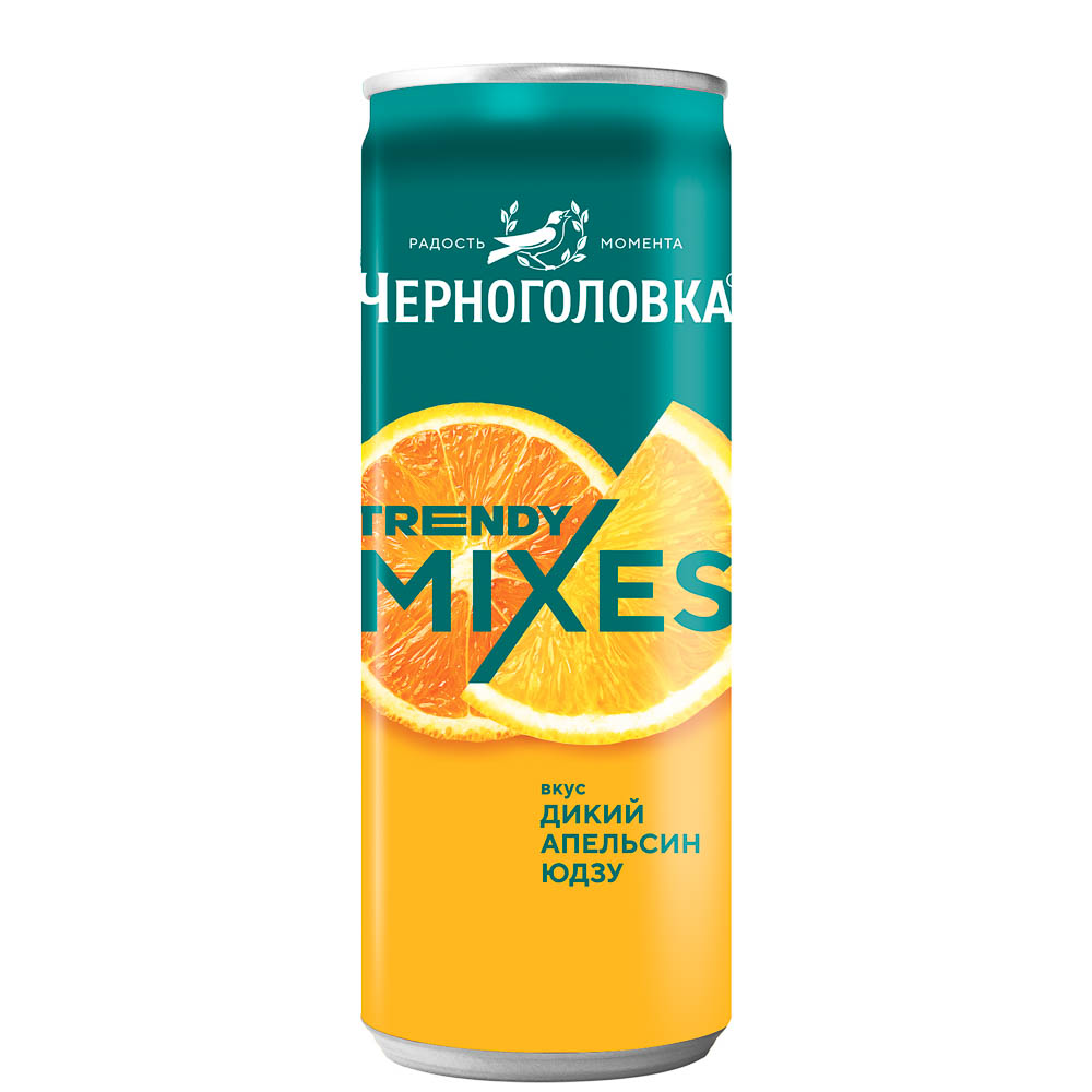 Напиток безалкогольный Черноголовка Mixes со вкусом дикого апельсина и юдзу 0,33 л ж/б, арт.№ 201-414