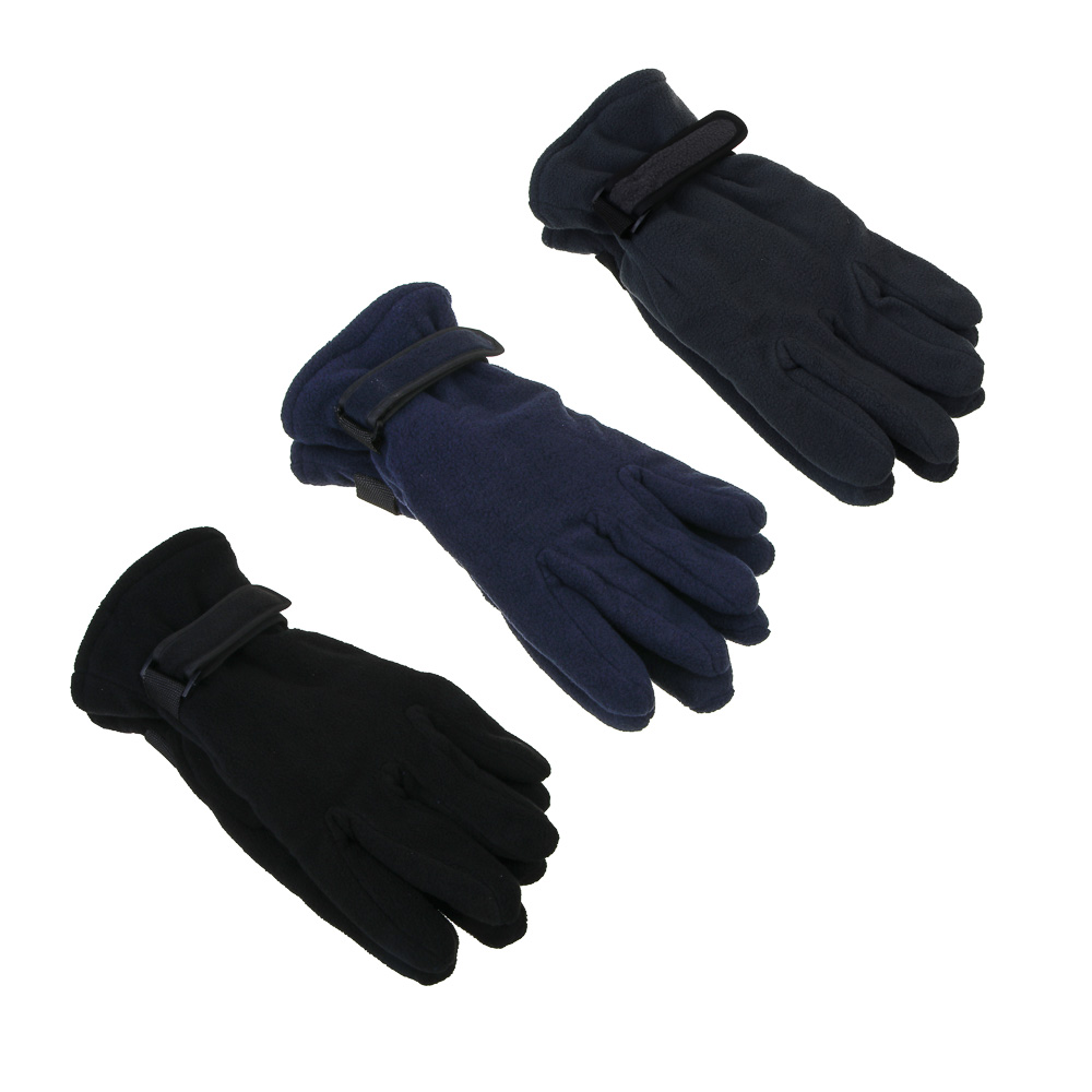 GALANTE Перчатки мужские флисовые на подкладке, р.22-24, 100% полиэстер, цвета в ас-те, ОЗ25-23, арт.№ 363-439