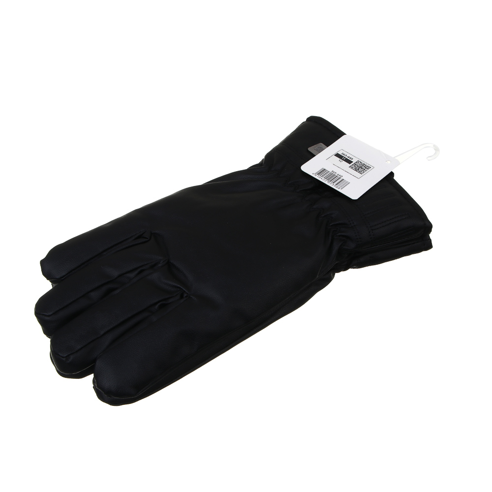 GALANTE Перчатки мужские контактные на подкладке, р.22-24, 100% полиэстер, черные, ОЗ25-24, арт.№ 363-440
