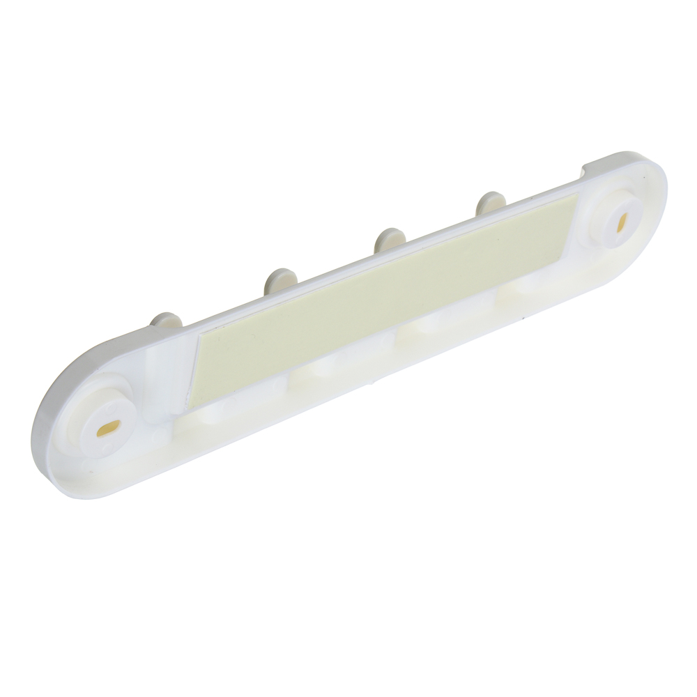 VETTA Classic Планка для ванной комнаты, пластик, 4 крючка, 28х5,5х3 см, молочный, арт.№ 478-303