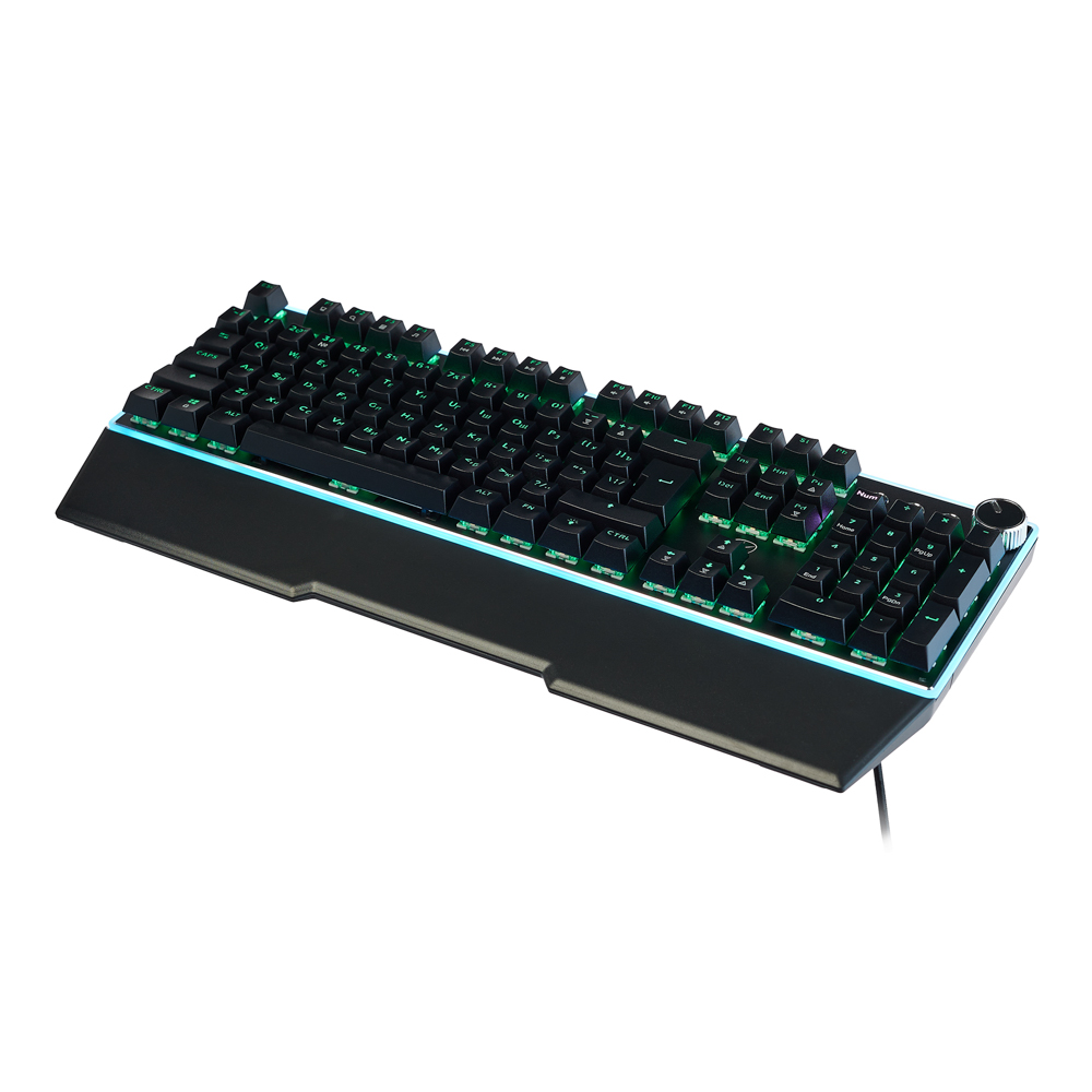 Игровая клавиатура проводная BY Pavez FULL SIZE ISO, мех., 108кл.,Outemu"Brown",RGB,2м,энкодер, арт.№ 405-076