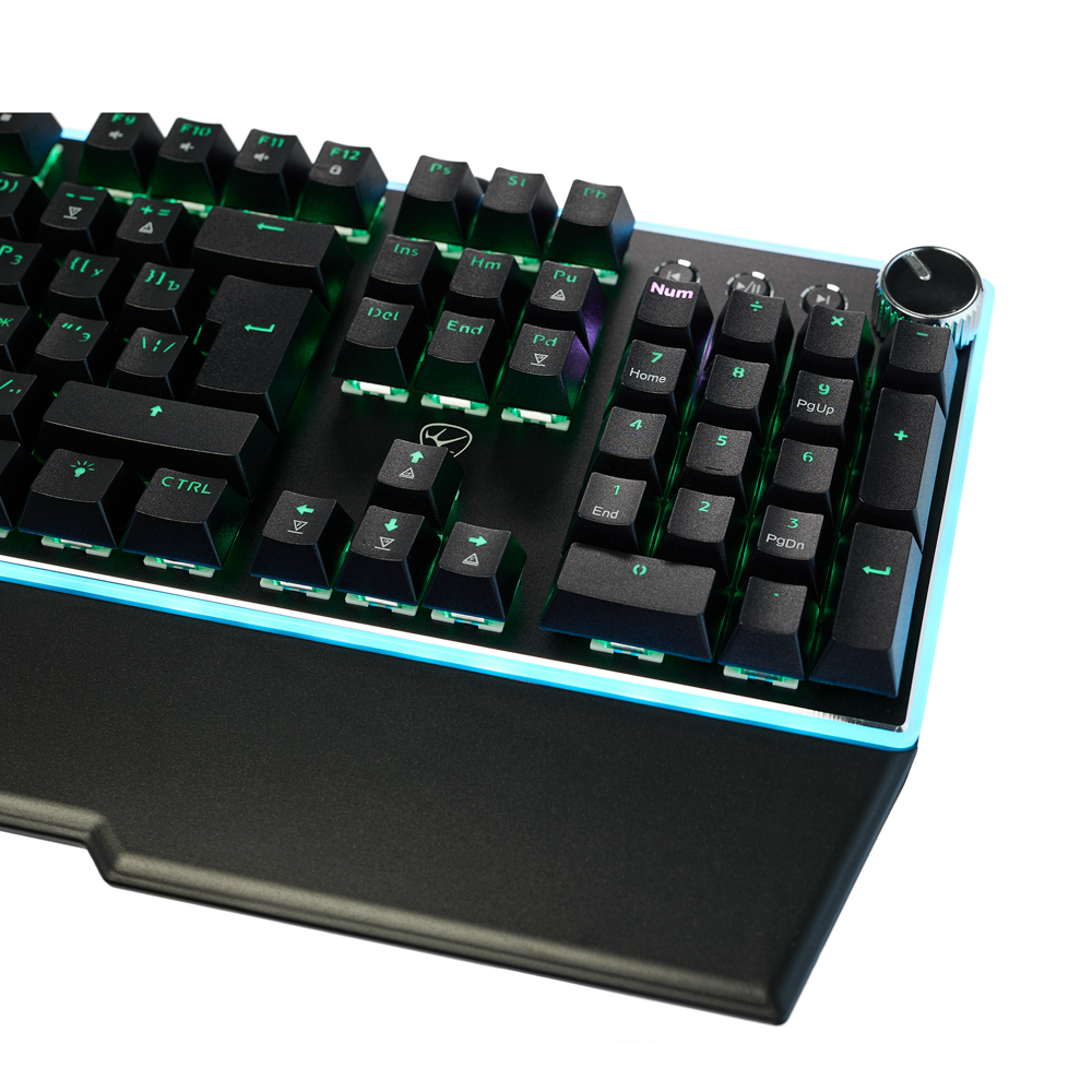 Игровая клавиатура проводная BY Pavez FULL SIZE ISO, мех., 108кл.,Outemu"Brown",RGB,2м,энкодер, арт.№ 405-076