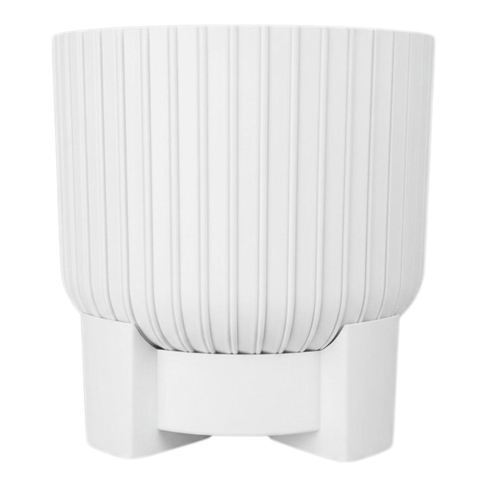 Горшок для цветов с поддоном "Торин" 3,3л, d17,5см, цв.белый, арт.№ 164-430