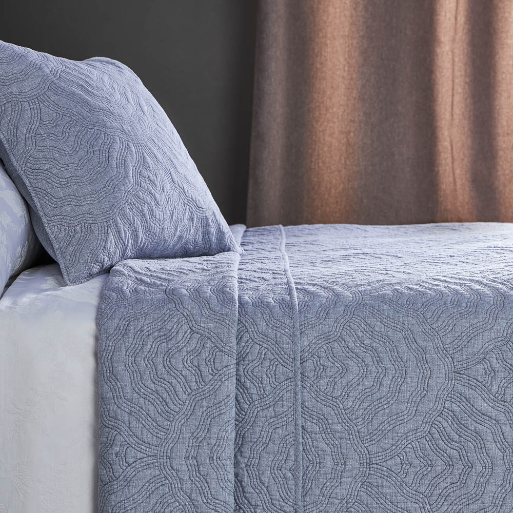 BY COLLECTION Чехол для подушки с узором 50х50см, 100% хлопок, светло-серый, арт.№ 497-095