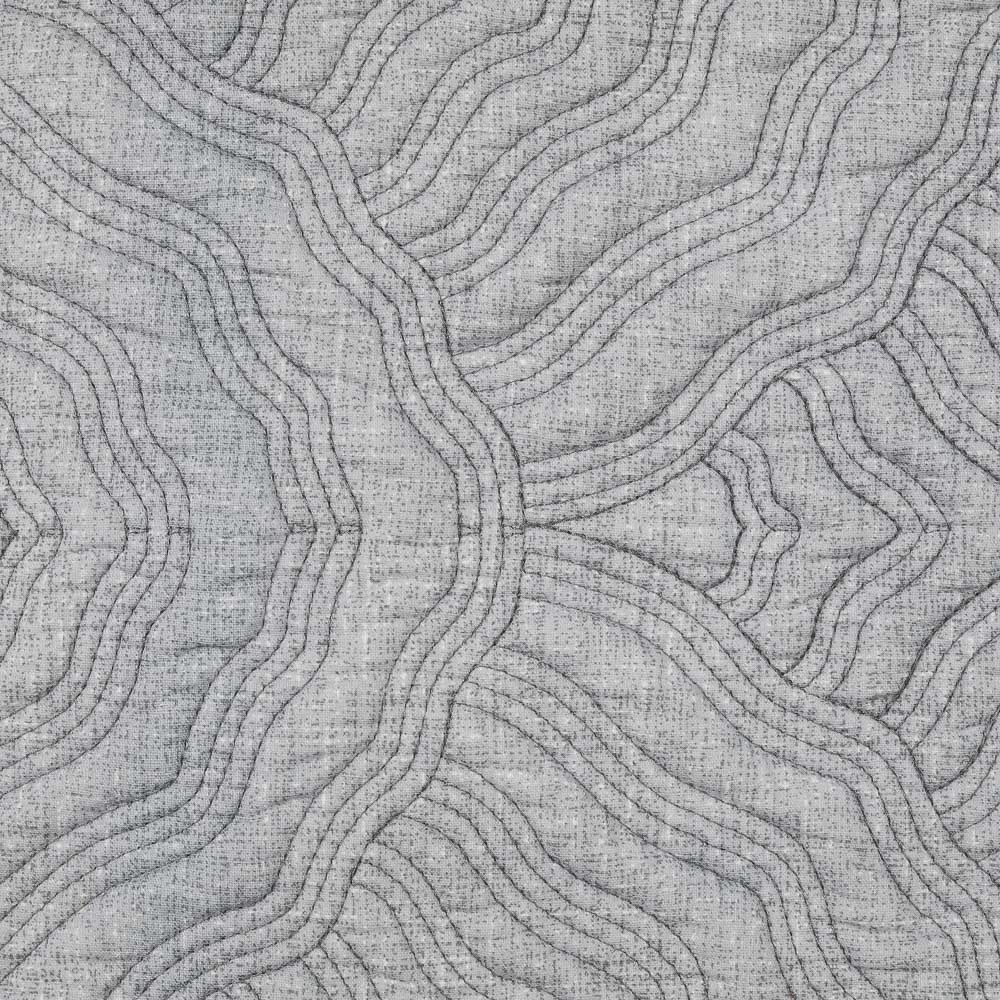 BY COLLECTION Чехол для подушки с узором 50х50см, 100% хлопок, светло-серый, арт.№ 497-095