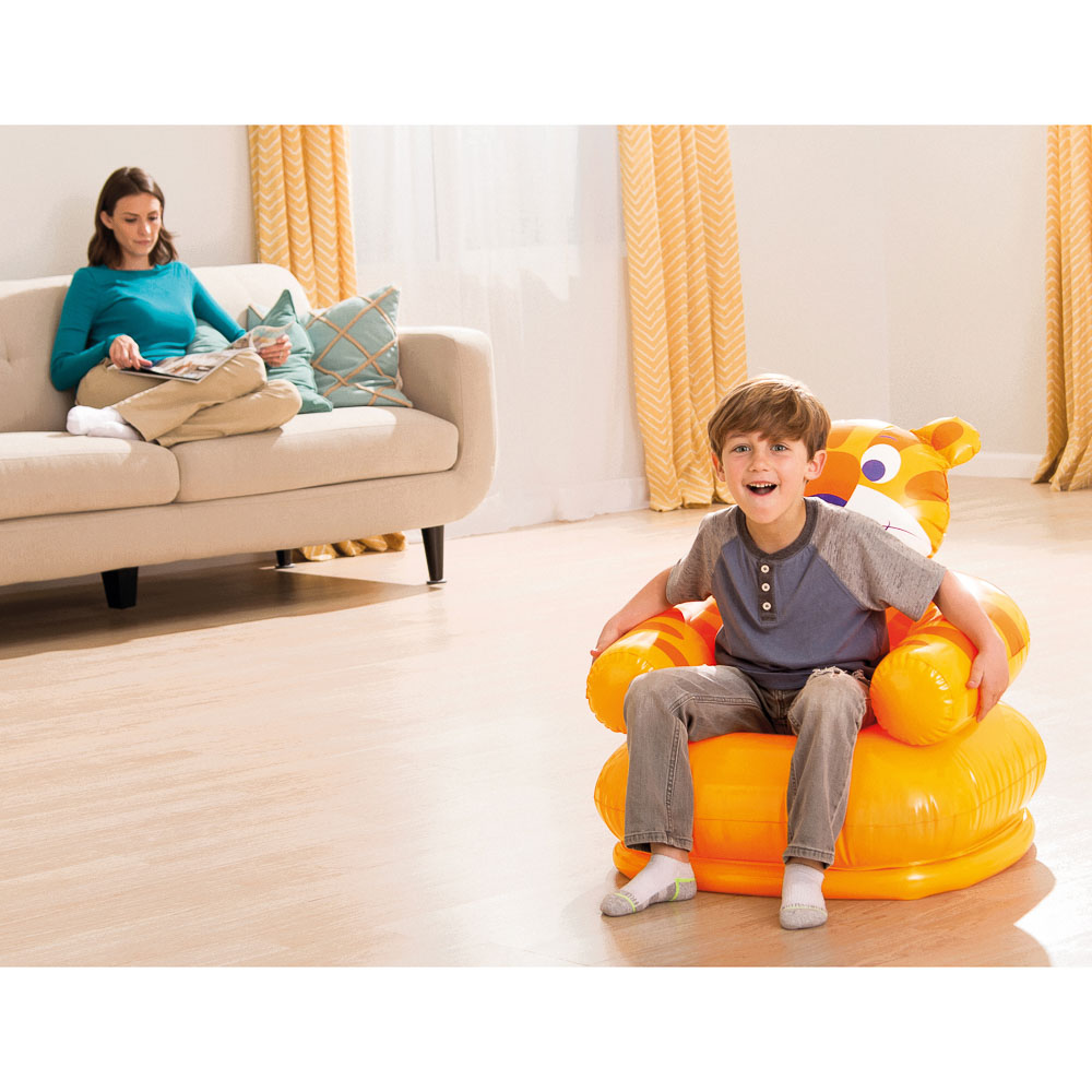 INTEX Кресло надувное детское "Животные", 65x64x74см, до 35кг, 68556NP, арт.№ 359-336