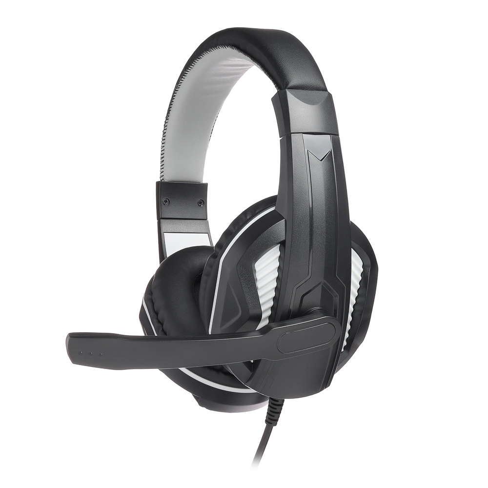 BY Наушники проводные с микрофоном игровые 3.5мм адаптер 3.5мм 4pin-SPK+MIC 2,2 м, арт.№ 410-255