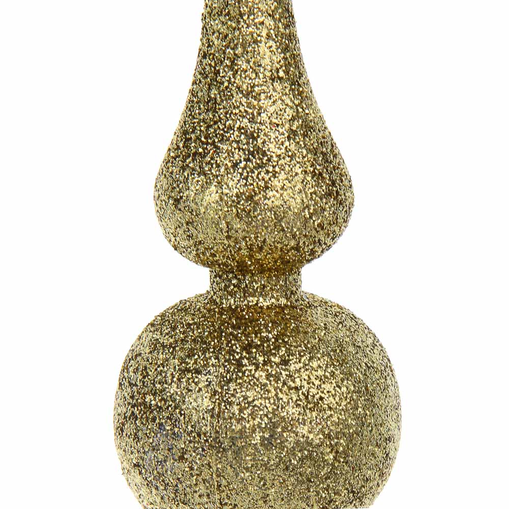 СНОУ БУМ Наконечник на елку “Пика” 18.5 см, глиттер, золото, пластик, арт.№ 344-166