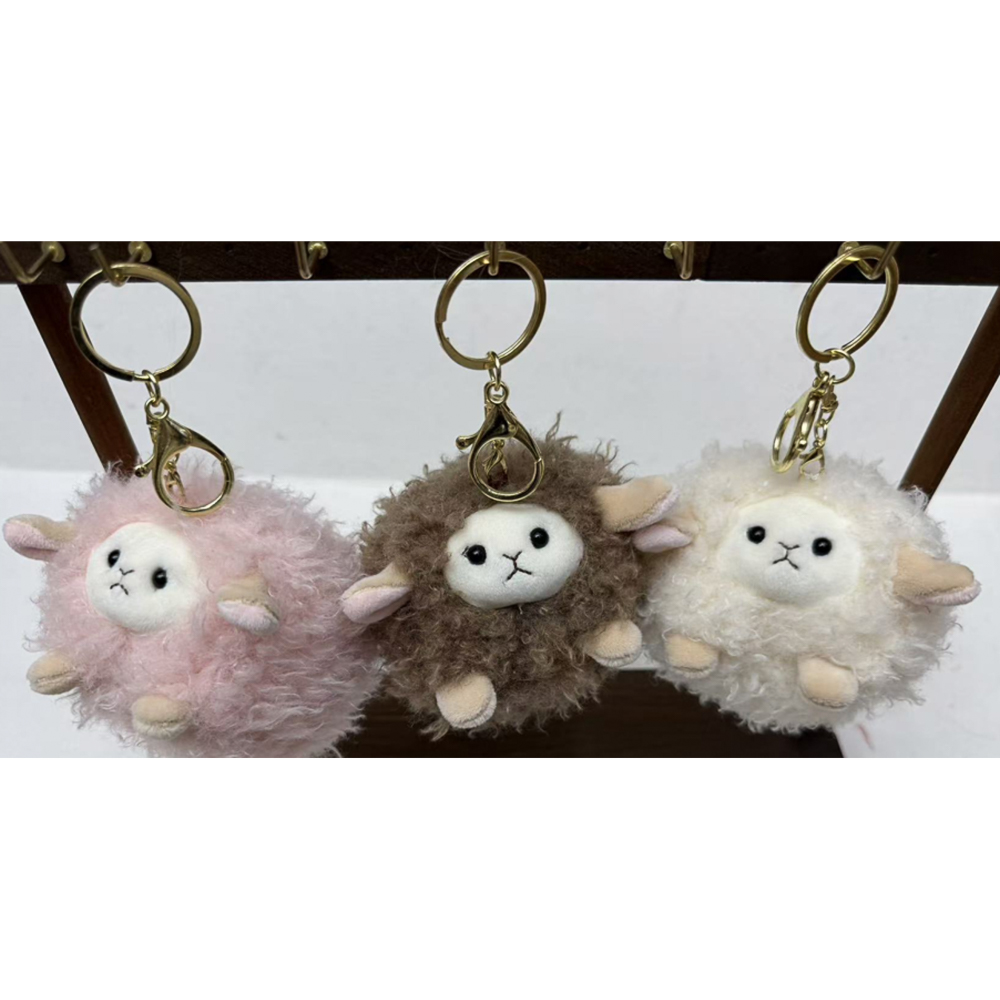 Брелок-подвес пушистый "Луныш" 8 см, полиэстер, металл, тм ИГРОЛЕНД, арт.№ 264-605