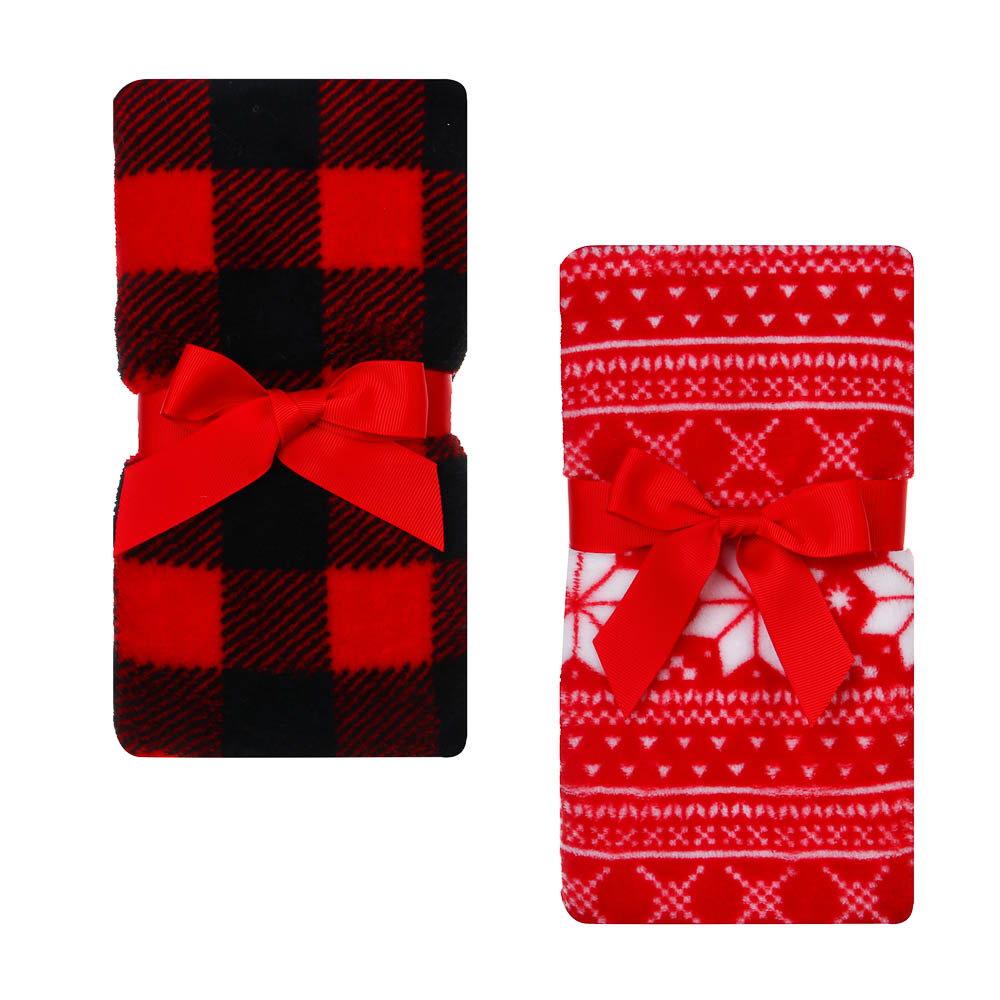 PROVANCE Щелкунчик Плед с сувениром, 75х90см, 100% полиэстер, 3 дизайна, арт.№ 492-303