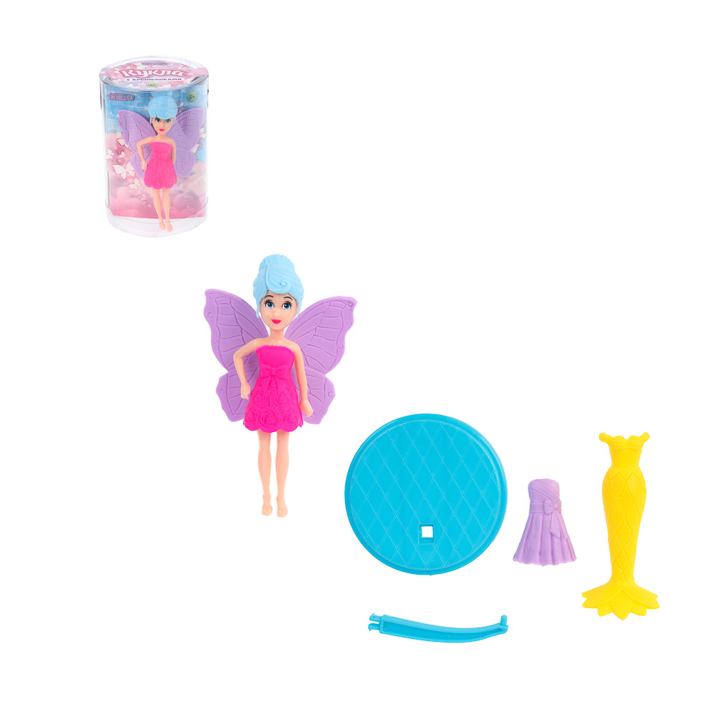ИГРОЛЕНД Кукла 9 см с крылышками, 6,5х9,5 см, ABS, PVC, микс видов, арт.№ 267-867