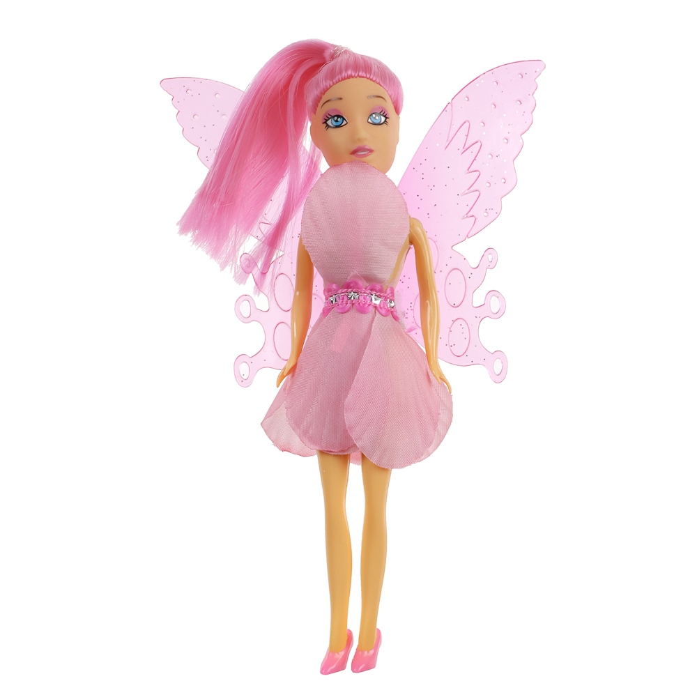 ИГРОЛЕНД Кукла в виде цветочной феи, 15,5 см, в пакете, 13х2,5х24 см, ABS, PP, PVC, 4 дизайна, арт.№ 436-189