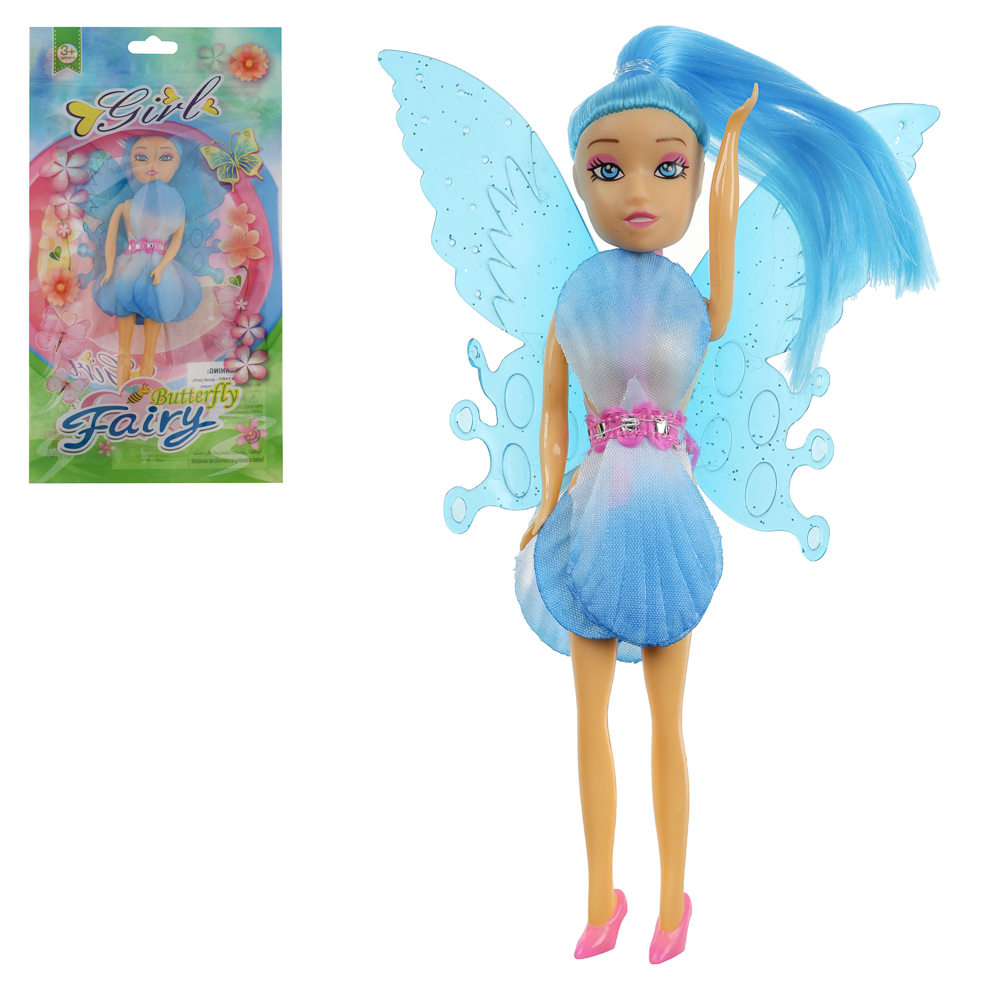 ИГРОЛЕНД Кукла в виде цветочной феи, 15,5 см, в пакете, 13х2,5х24 см, ABS, PP, PVC, 4 дизайна, арт.№ 436-189