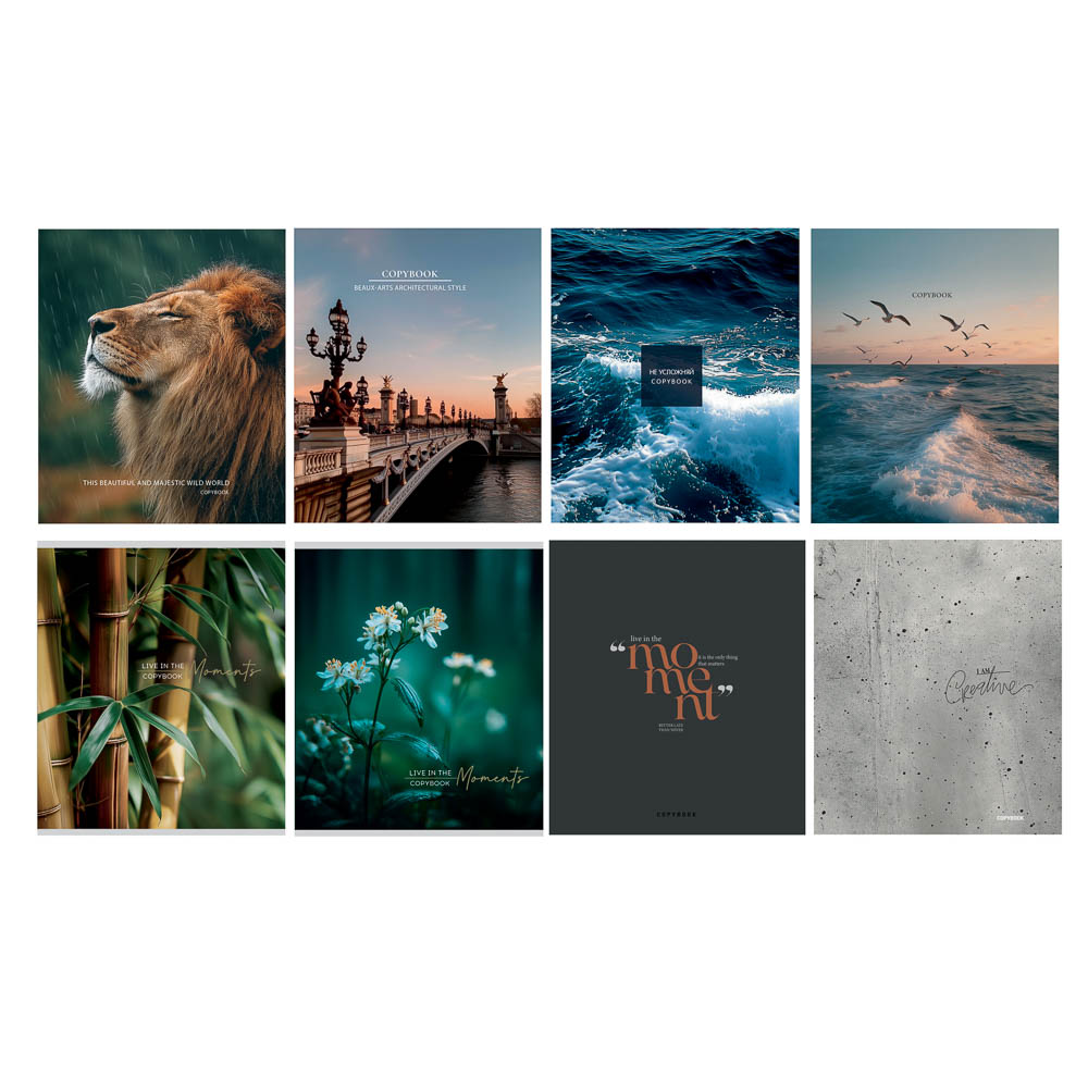 Тетрадь 96 л., А5, в клетку, БЕЛЫЕ ЛИСТЫ, обложка картон, скрепка, ВД-лак, арт.№ 578-188