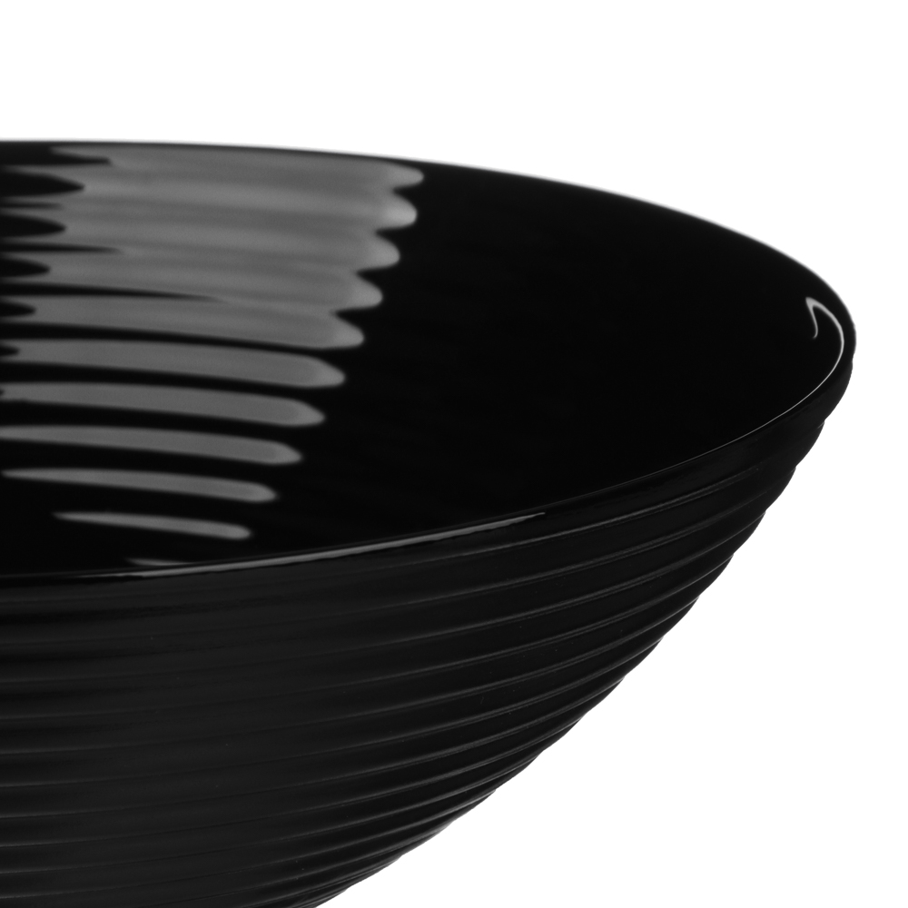 MILLIMI Бароло Салатник 24см черный опаловое стекло, арт.№ 818-388