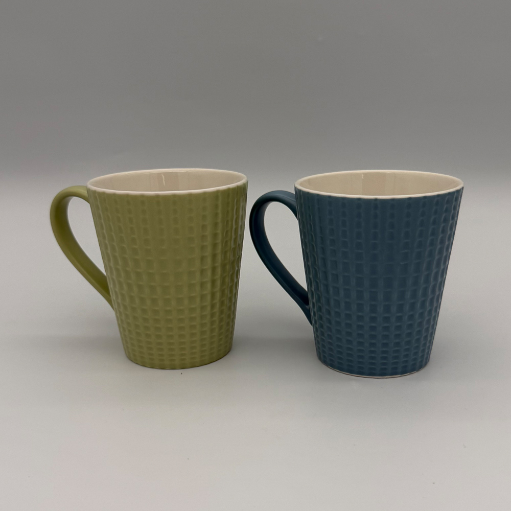 Кружка Клетка тм MILLIMI, 335мл, 2 дизайна, фарфор, арт.№ 806-506