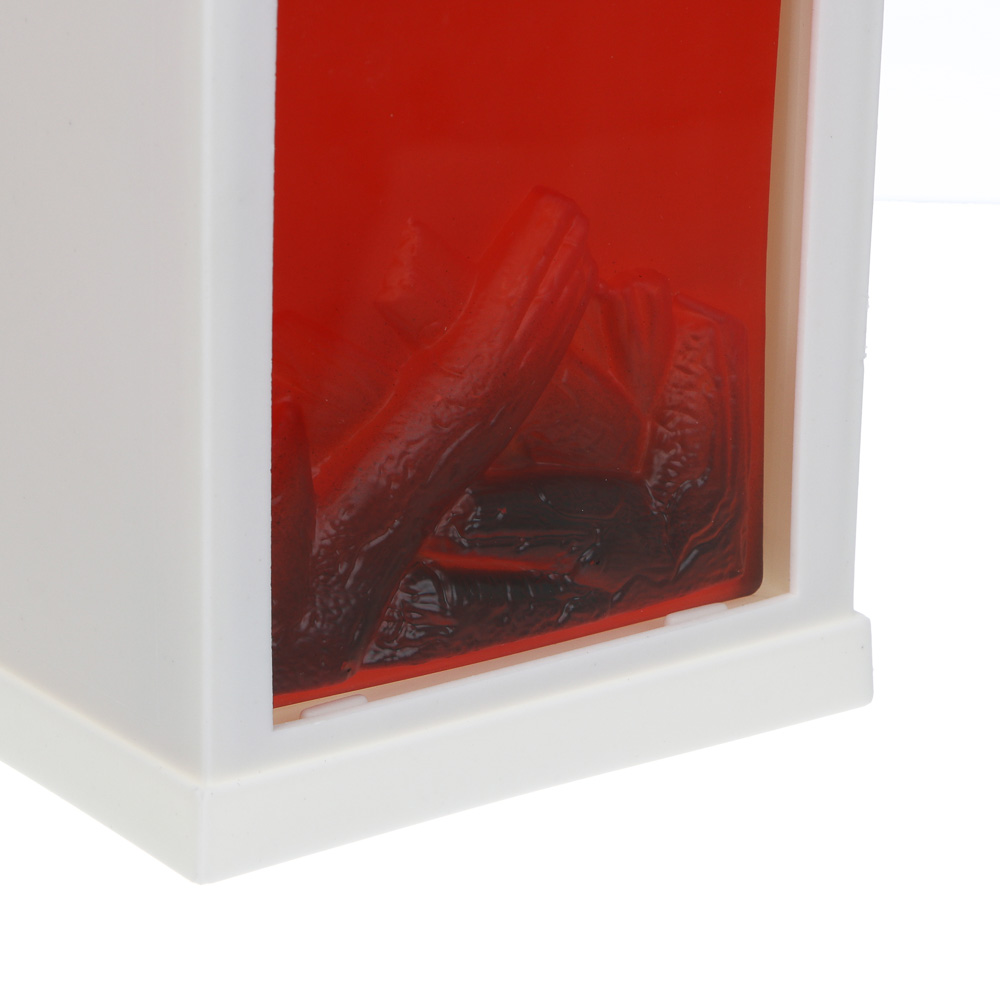 Светильник - камин декоративный LED тм СНОУ БУМ, 10,5x10,5x20см, PP, акрил, 3xААА, 1 режим, арт.№ 715-503