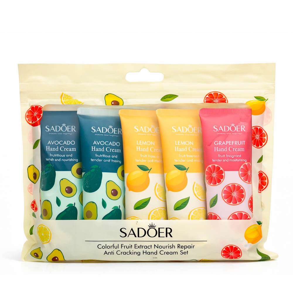 Набор парфюмированных кремов Sadoer, фрукты, 30г*5шт, арт.№ 934-010