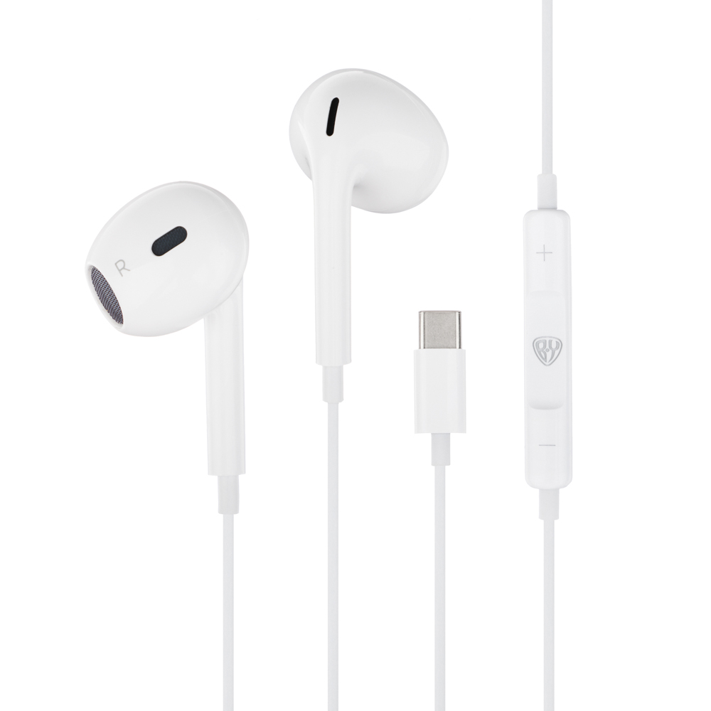Наушники проводные вкладыши BY Bone 3, гарнитура, TYPE-C, белый, арт.№ 410-074