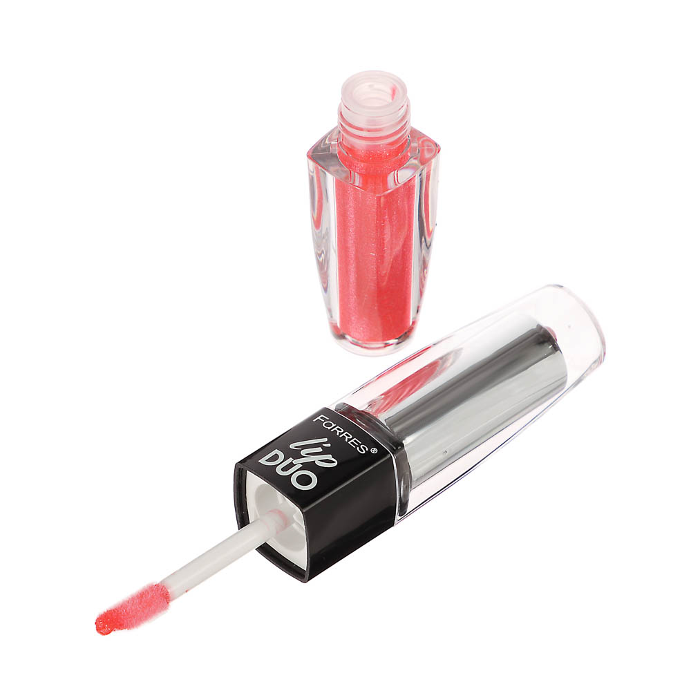 Блеск увлажняющий + помада для губ 2 в 1, тм Farres  4 г, арт.№ 330-616